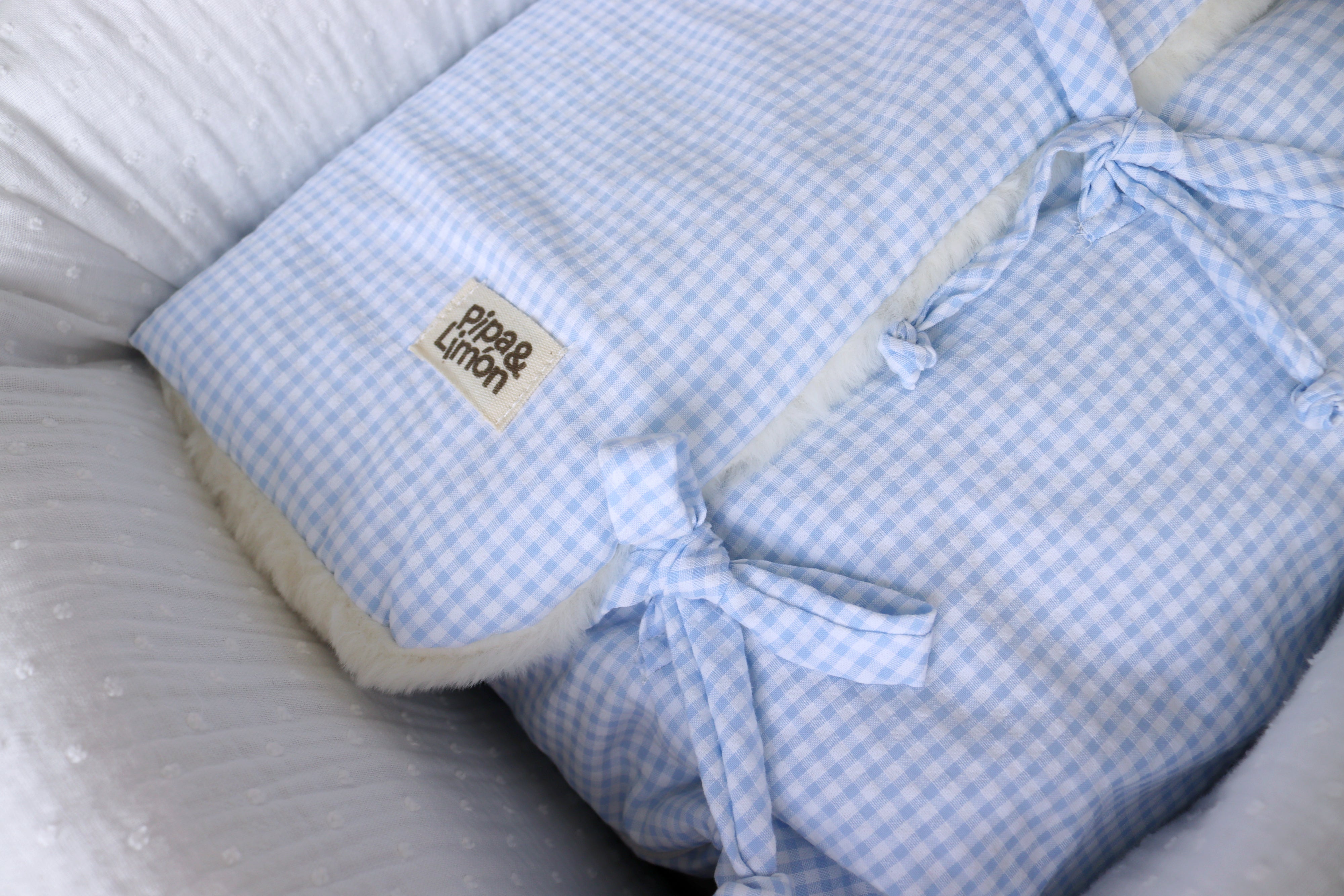 Saco polar MINI VICHY AZUL