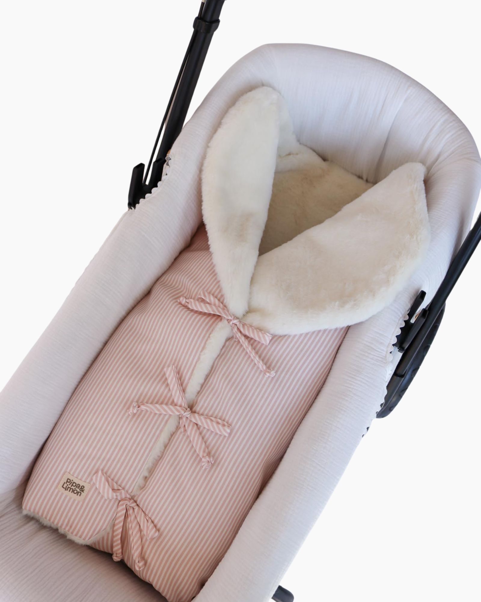 Saco polar PETAL PINK STRIPES