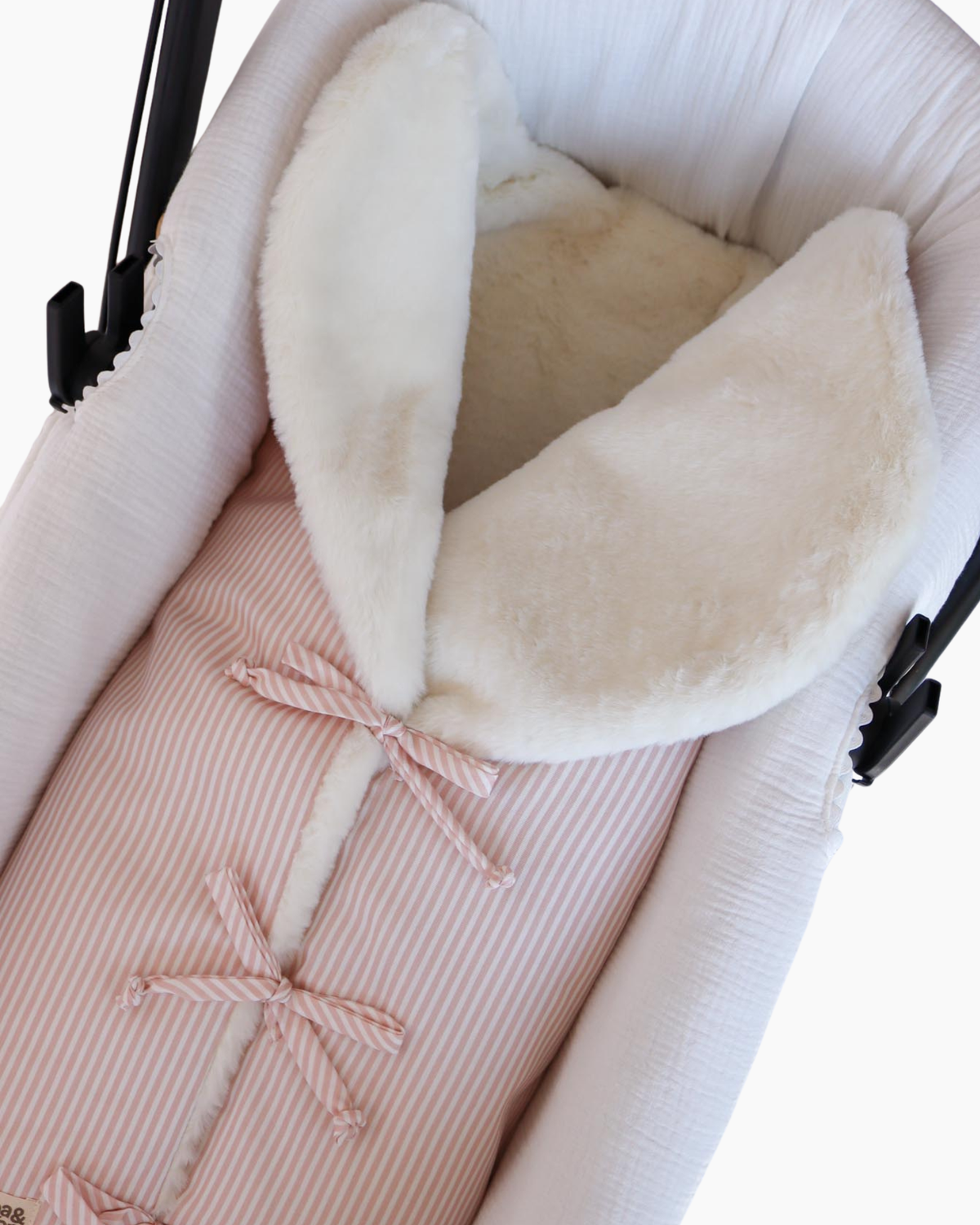 Saco polar PETAL PINK STRIPES