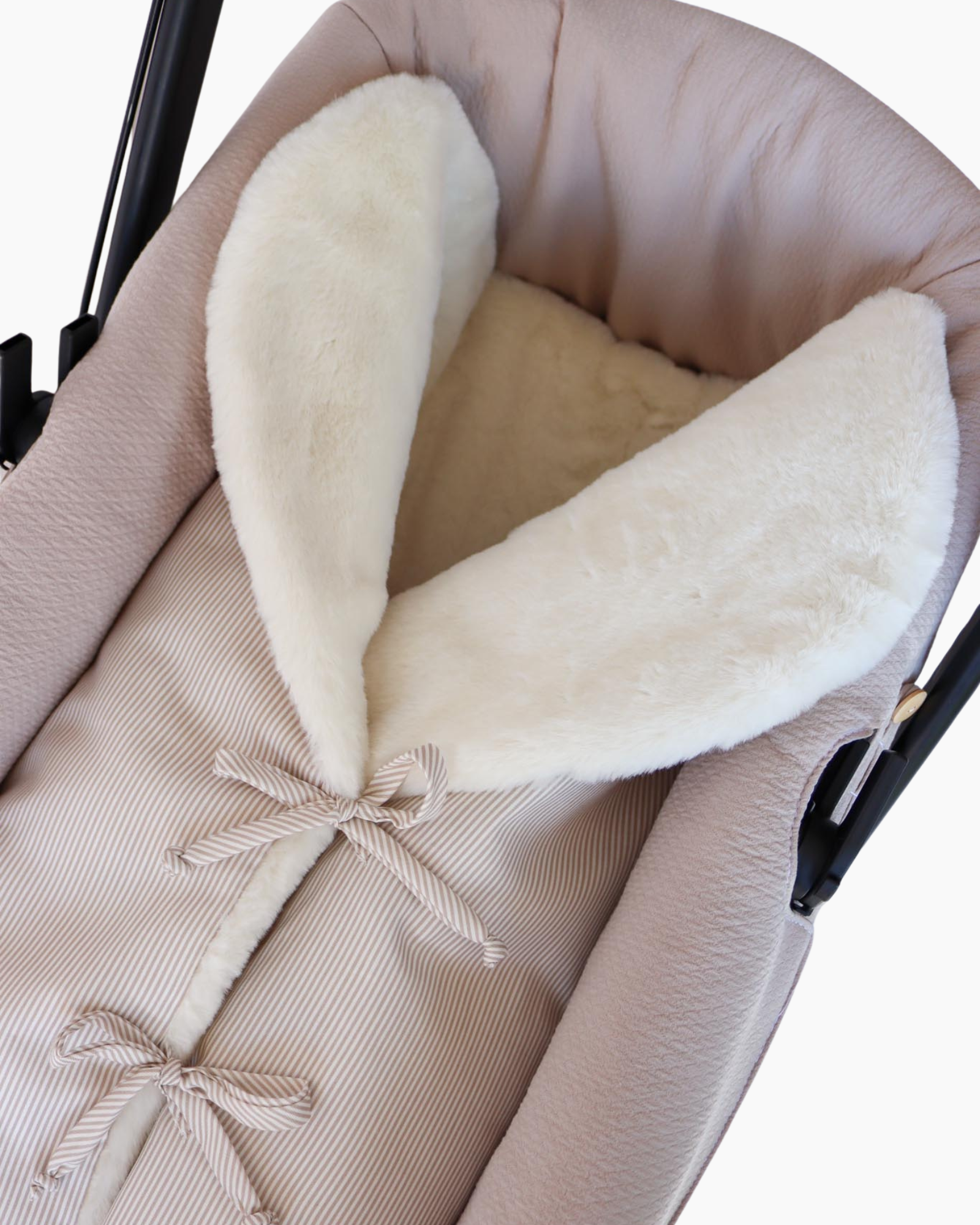 Saco polar TAUPE STRIPES