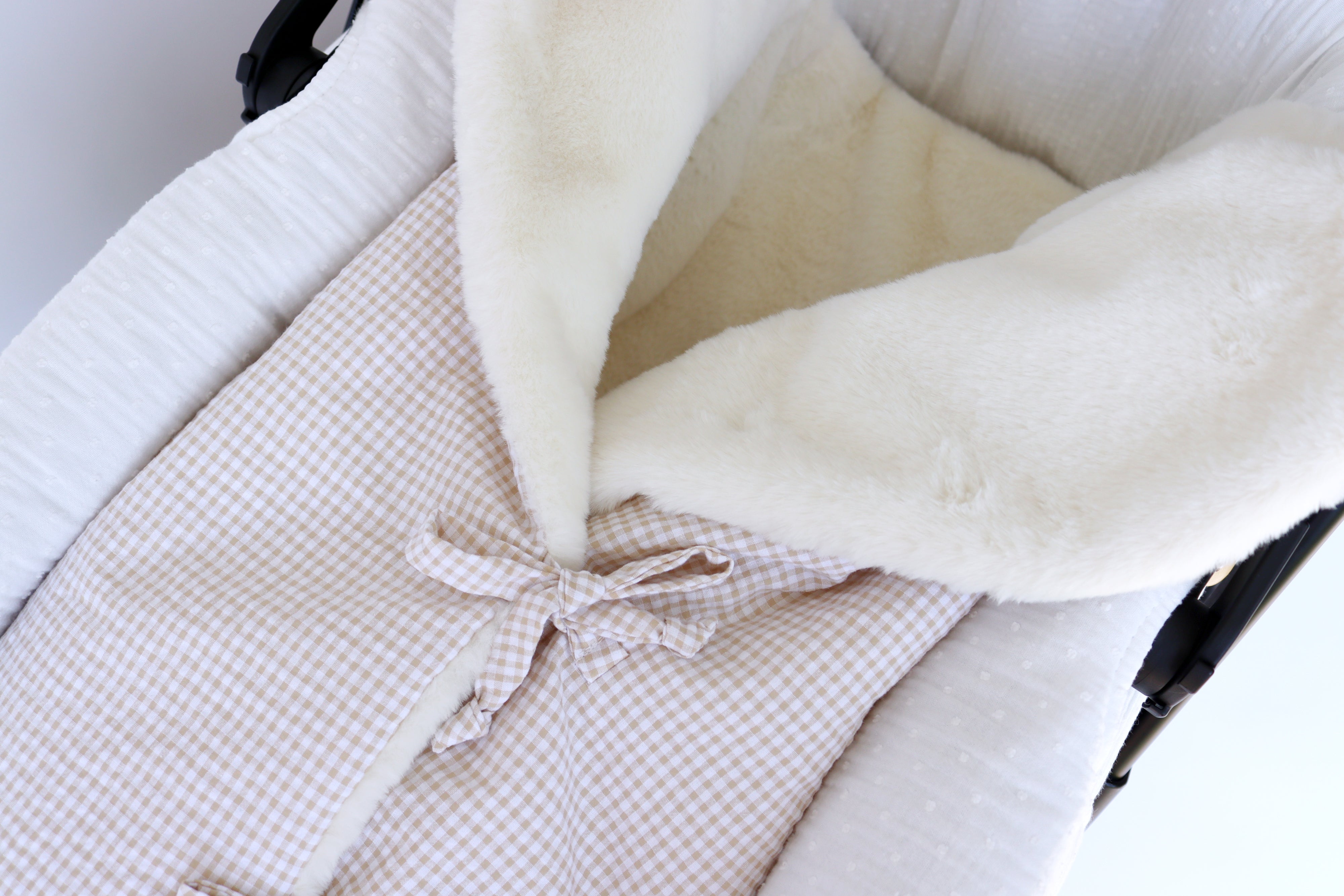 Saco polar MINI VICHY BEIGE