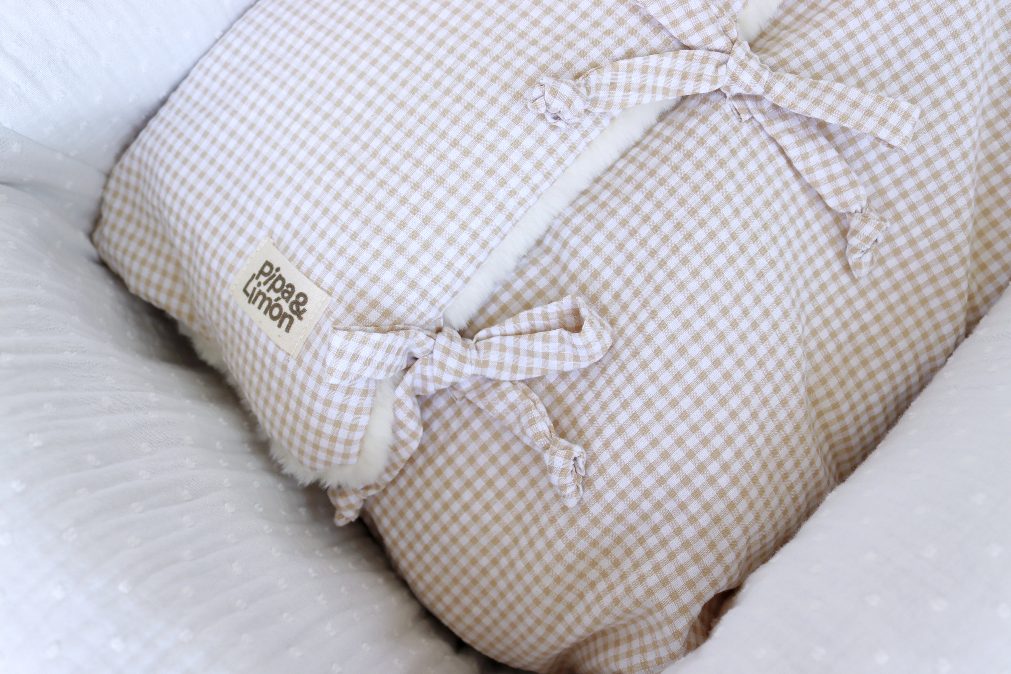 Saco polar MINI VICHY BEIGE